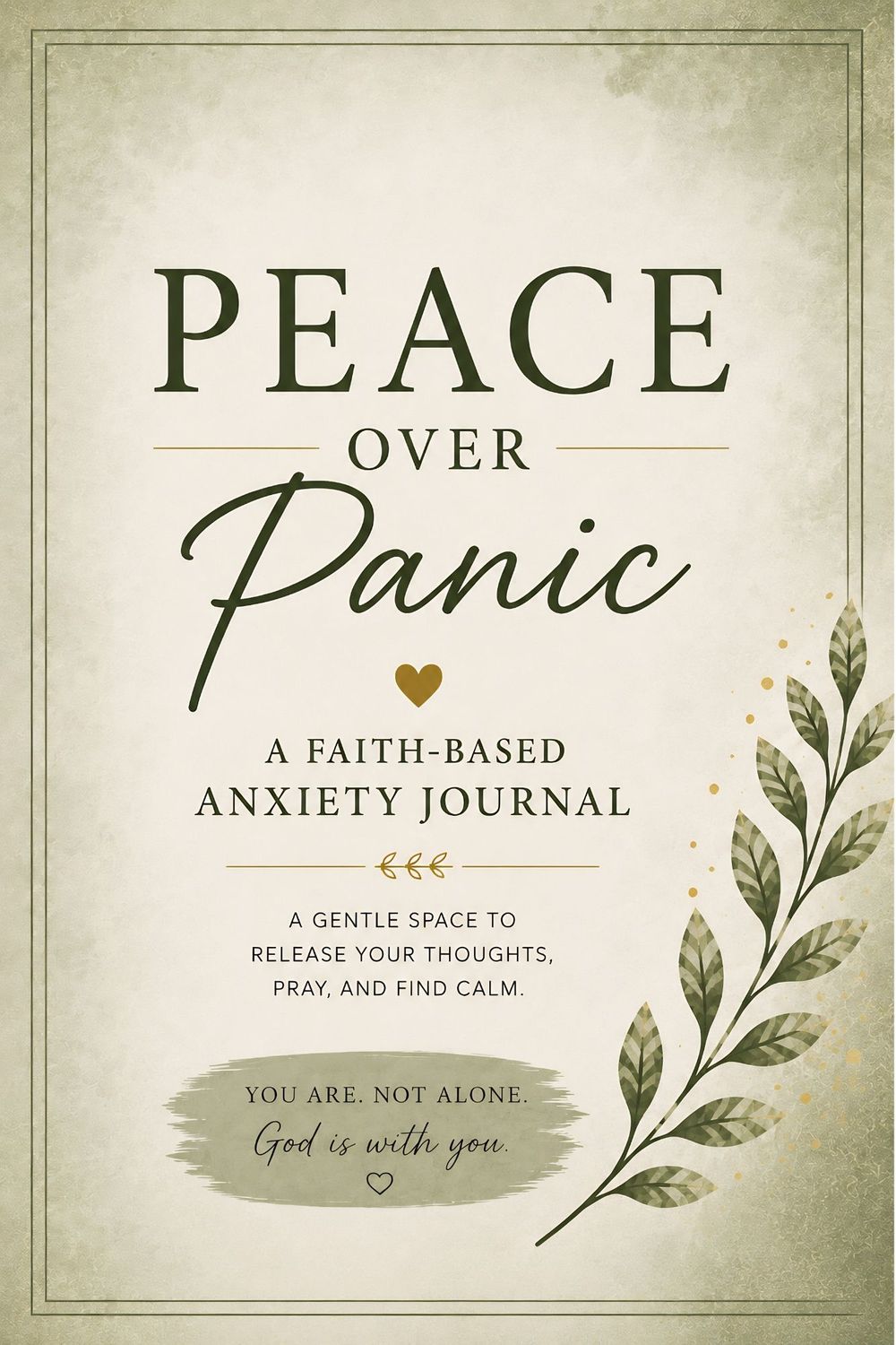 Peace over Panic: A Faith-Based Anxiety Journal