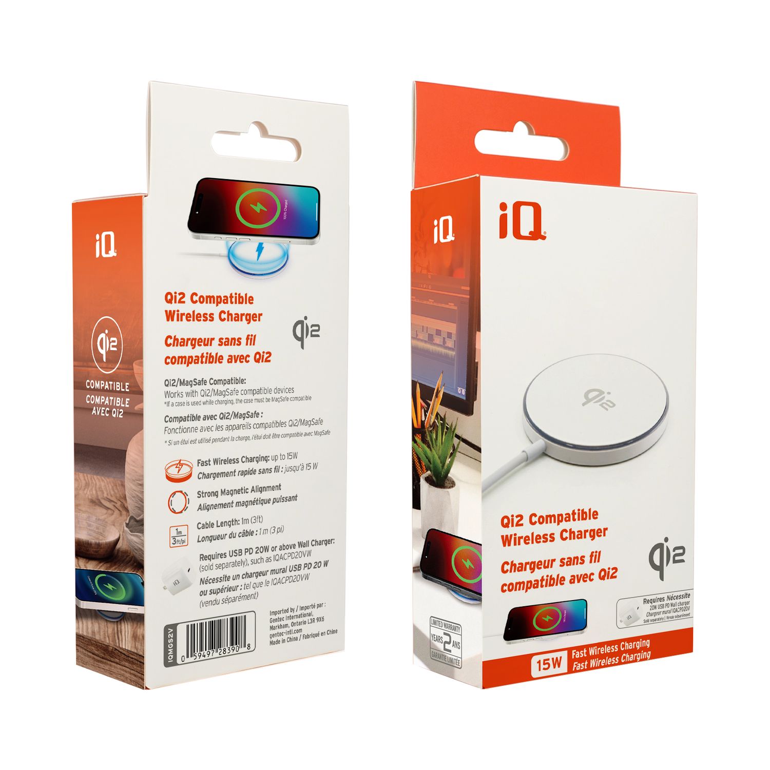 iQ 15W Qi2 Compatible Wireless Charger