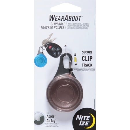 Nite Ize WearAbout Clippable Tracker Holder - Smoke