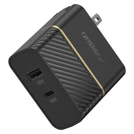 OtterBox USB-C and USB-A Dual Port Wall Charger 30W Combined Fast Charge
