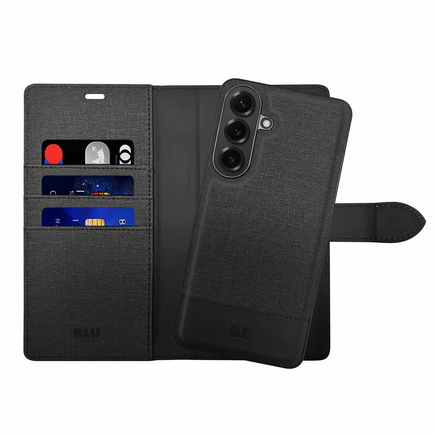 Galaxy S26 - Blu Element Black Folio Wallet Case