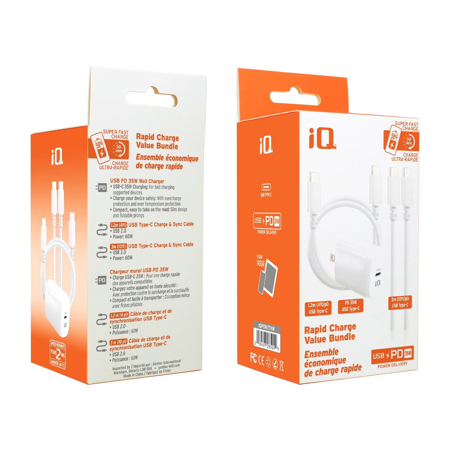 iQ White Rapid Charge Bundle - Type C