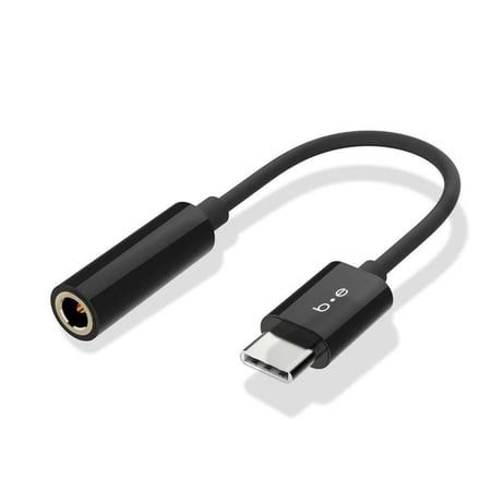 Blu Element USB-C to 3.5mm Headphone Jack Adapter Black Adapters