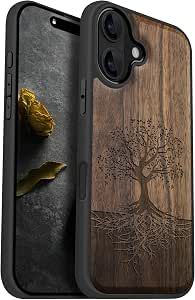 iPhone 16 - Wood Tree with Roots Case