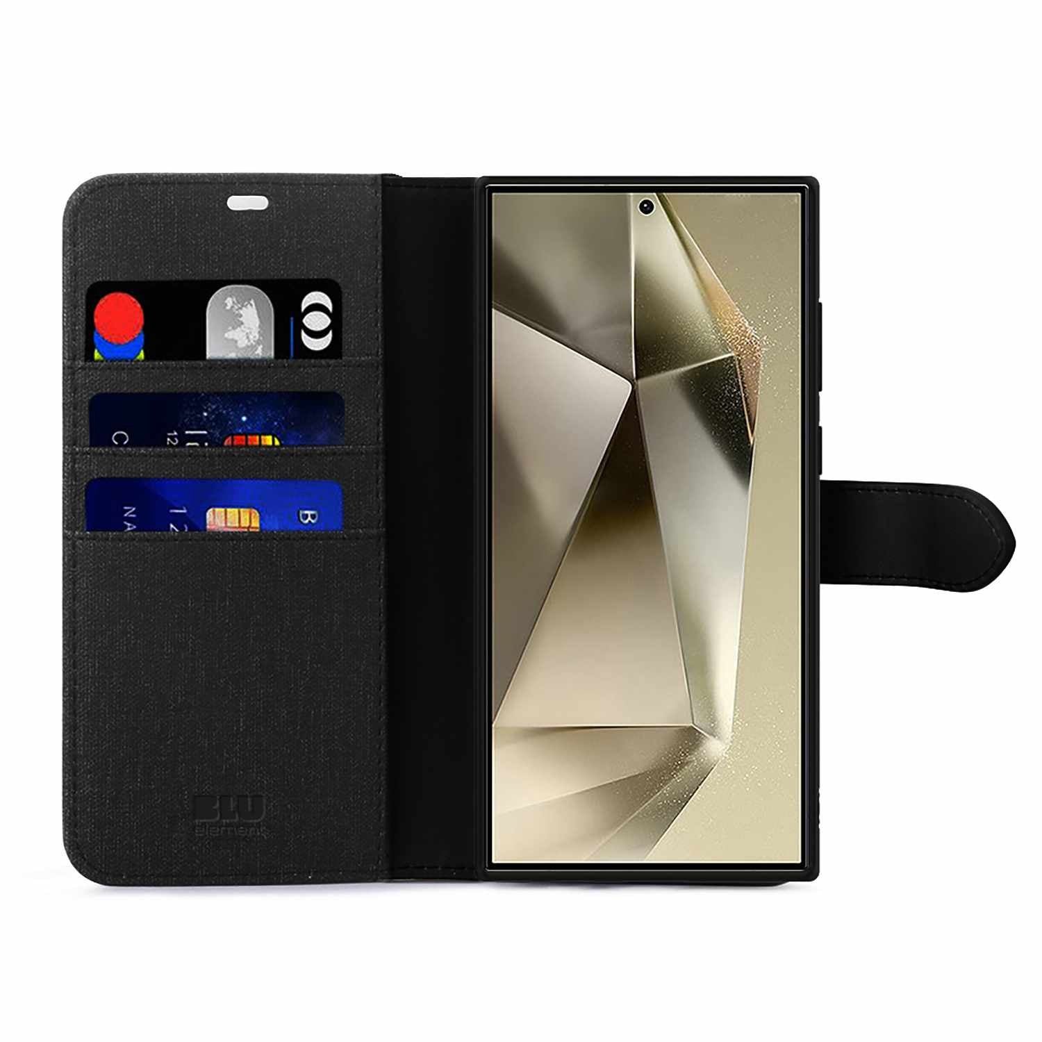 Blu Element Folio 2 In 1 Case Black For Samsung Galaxy S25 Ultra