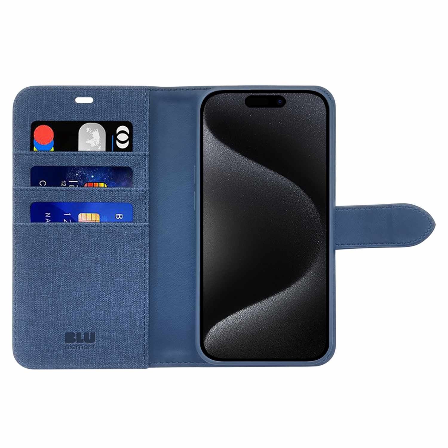 iPhone 17 Pro - Blu Element Folio Blue Wallet Case