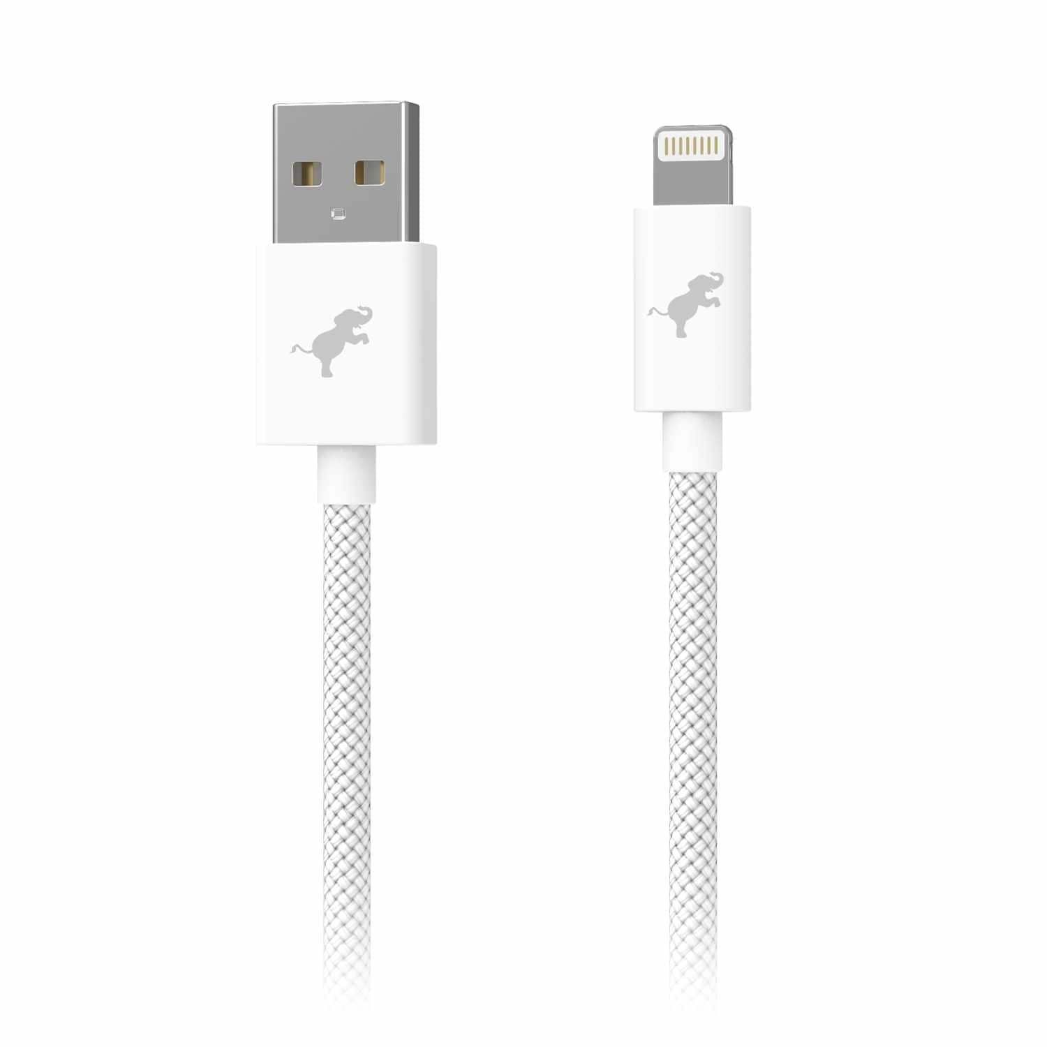 Nimble Powerknit 2 Meter Usb-A To Lightning Cable White