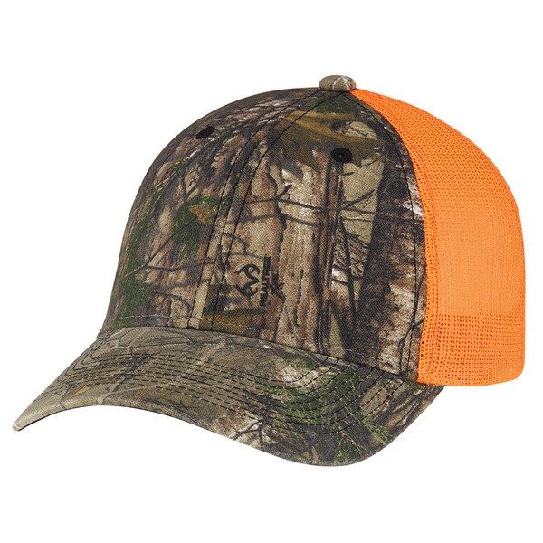 Realtree XTRA - Orange Mesh Back Full Fit Cap