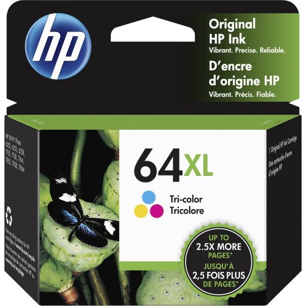 HP 64XL High Yield Tri-color Original Ink Cartridge ~415 pages N9J91AN#140