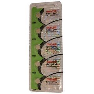 Maxell MAXELL-362 25mAh 1.55V SR721SW Silver Oxide Button Cell Battery