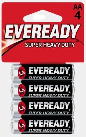Eveready Super Heavy Duty AA Carbon Zinc Battery