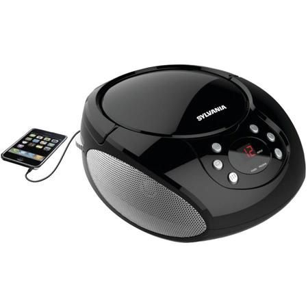 SYLVANIA SRCD261 Portable CD Player with AM/FM Radio (Black)