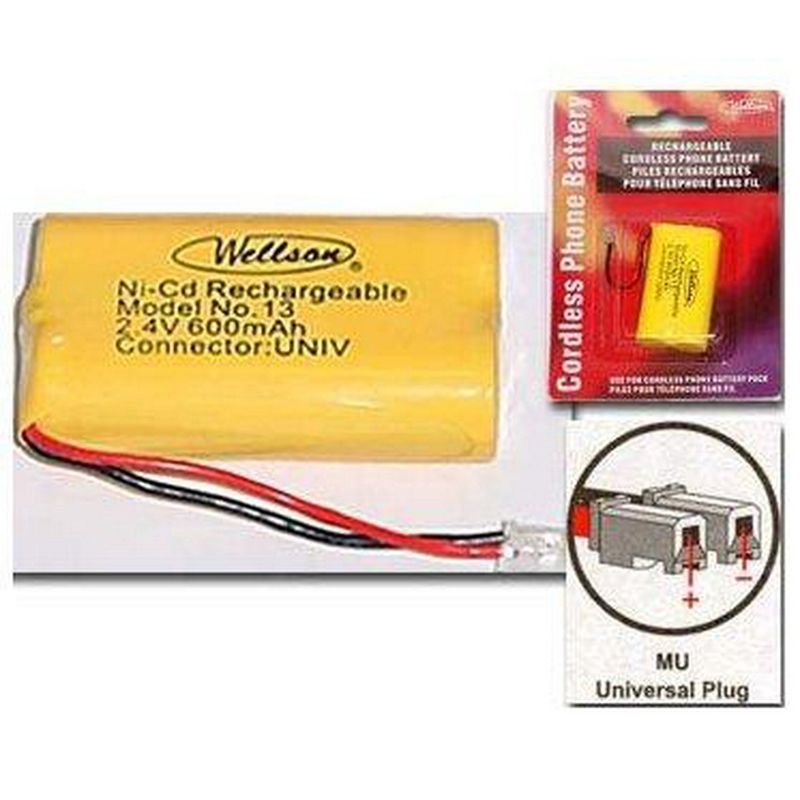 Wellson 13 Tel 2/Aa Nicd 2.4v 600mah Universal