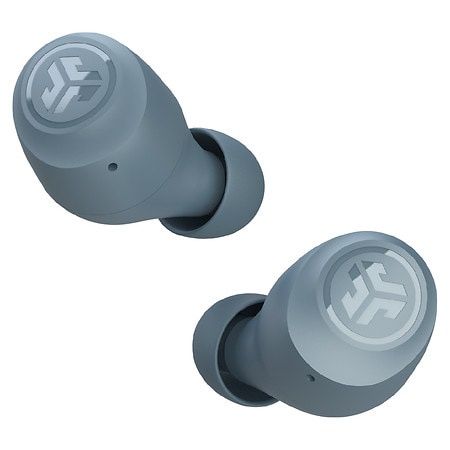 JLab GO Air Pop True Wireless Bluetooth Earbuds - Slate: Built-In Microphone, Silicon Ear Cushion