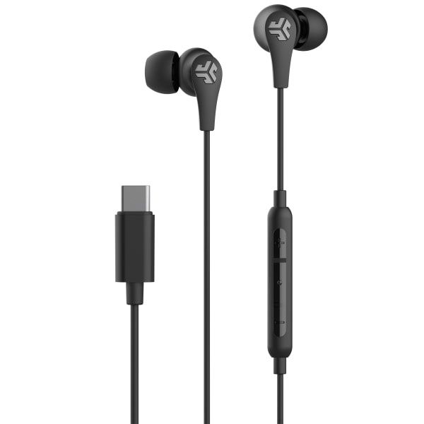 JLab - JBuds Pro USB-C Wired Earbuds - Black