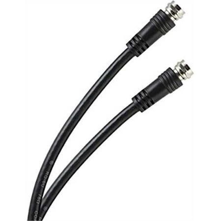 GE 73281 25-Feet RG6 Video Cable, Black