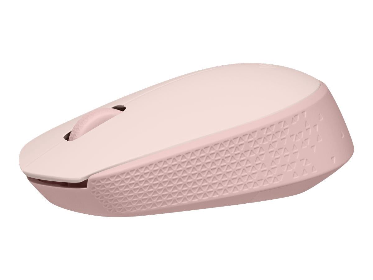 Logitech M170 Wireless Mouse for PC Mac Laptop 2.4 GHz with USB Mini Receiver Optical Tracking 12-Months Battery Life Ambidextrous - Rose