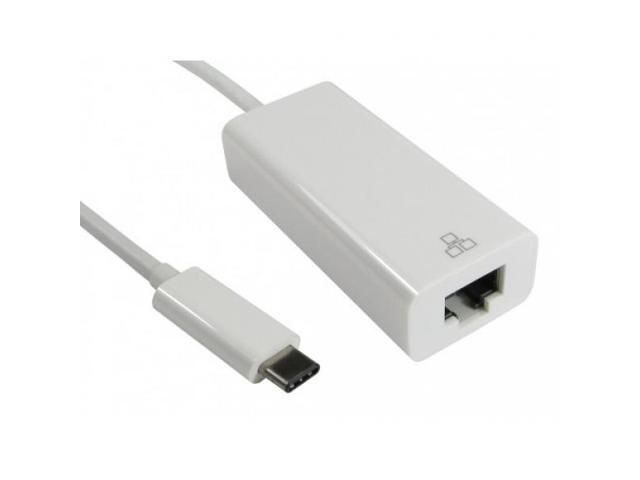 USB Type-C to Ethernet CAT5e Adapter, White