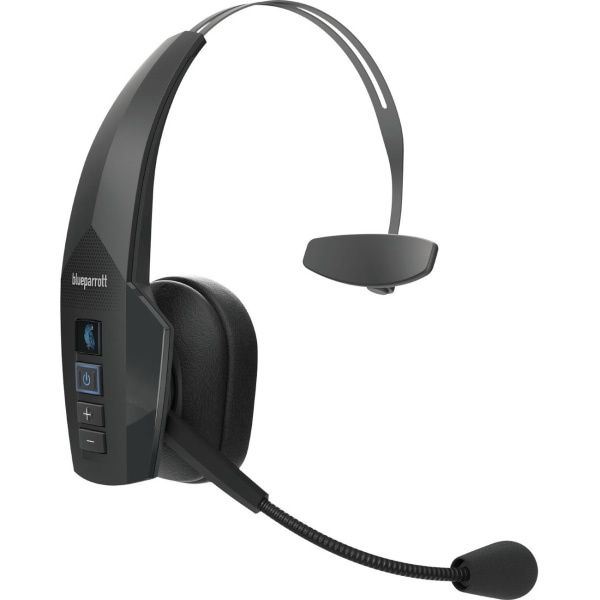 BlueParrott - B350-XT Wireless Bluetooth Mono Headset with 96% Noise-Cancelling Microphone and Lightweight Headband - Black