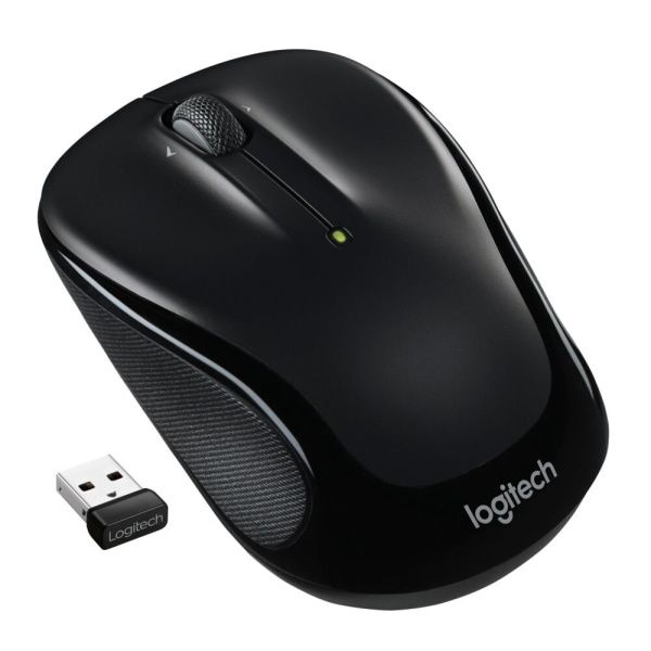 Logitech M325S Wireless Ambidextrous Optical USB Mouse Black (910-006825)
