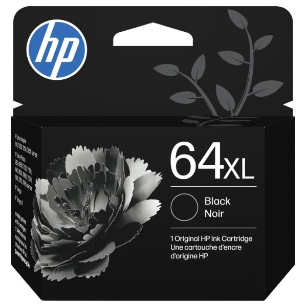 HP - Hp 64xl Black High Yield Original Ink Cartridge 600 Page-Yield