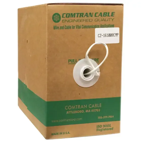 16/2 AWG Speaker Wire Fire Rated - White