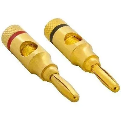 TechCraft Open Screw Speaker Banana Plug (Pair)