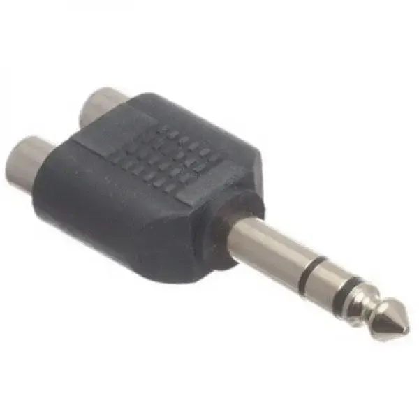 Vivanco 1/4" to 2 RCA Female Adapter