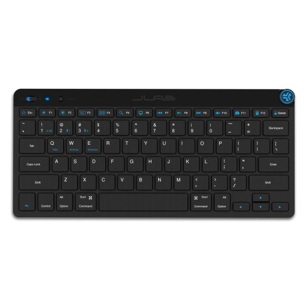 JLab GO Wireless Keyboard for Windows Mac PC and Mobile Devices. Connect up to 3 Devices with 2.4 GHz Wireless and Bluetooth 5.0