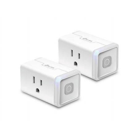Kasa Smart WiFi Plug Lite by TP-Link (2-Pack) -12 Amp &amp; Reliable Wifi Connection Compact Design No Hub Required Works With Alexa Echo &amp; Google Assistant (HS103P2) White