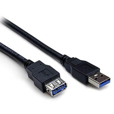 CUSB3-06MF - USB CABLE 3.0 A-A MALE/FEMALE 6FT BLACK