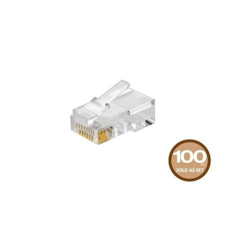 Monoprice RJ-45 Network/Modular Connector For Solid Wire Cables 107245