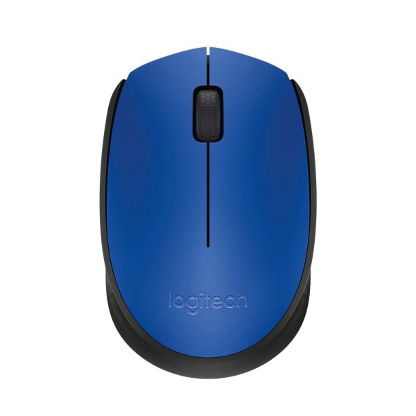 Logitech M170 Wireless Mouse for PC Mac Laptop 2.4 GHz with USB Mini Receiver Ambidextrous Blue