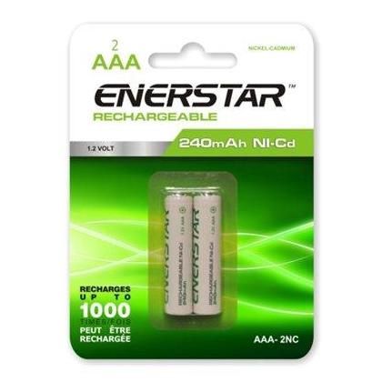 Pile Enerstar Rechargeable AAA Ni-Cd; Paquet De 2