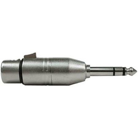 Hosa Technology GXP143 Stereo Male 1/4 Phone to Female 3-Pin XLR Adapter