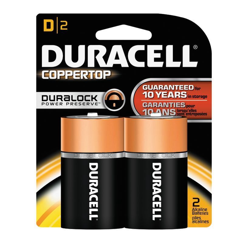 Duracell 1.5 V D Alkaline Batteries 2 count