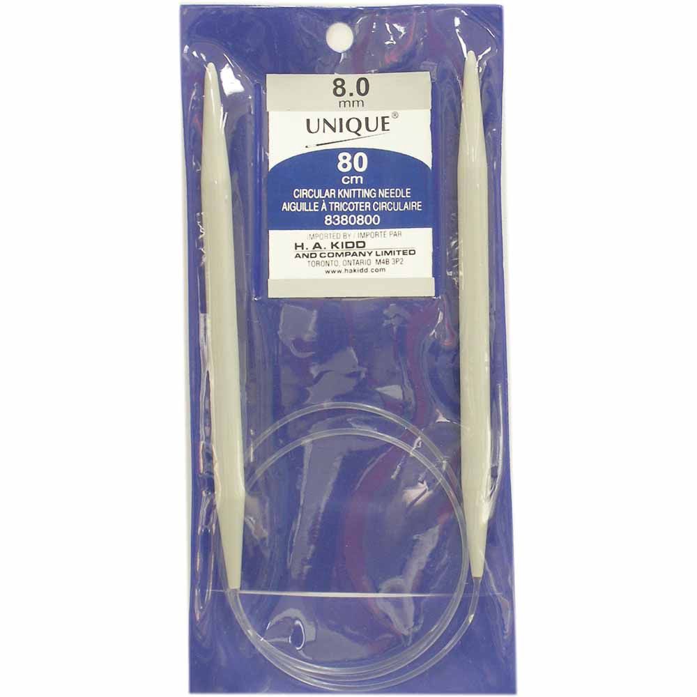 Unique 8.0mm Circular Knitting Needles - 32"