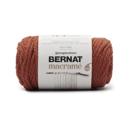 Bernat Macrame Yarn-Burnt Orange