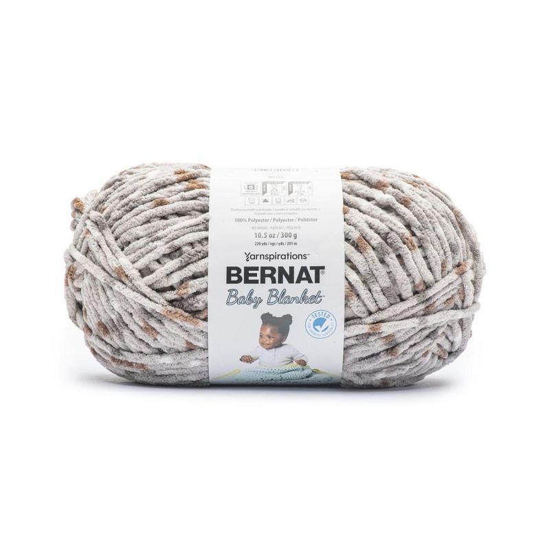 Celebrate &amp; Party Bernat Baby Blanket Yarn, Polyester #6 Super Bulky, 10.5oz/300g, 220 Yards