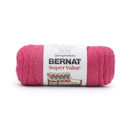 Bernat Super Value Solid Yarn-Tulip Pink