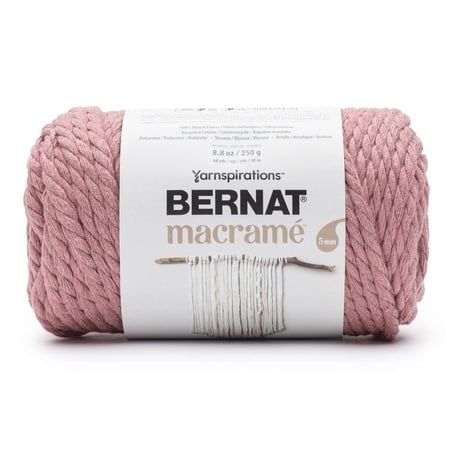 Bernat Macrame Yarn-Autumn Rose