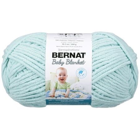 Bernat® Baby Blanket™ #6 Super Bulky Polyester Yarn Seafoam 10.5oz/300g 220 Yards