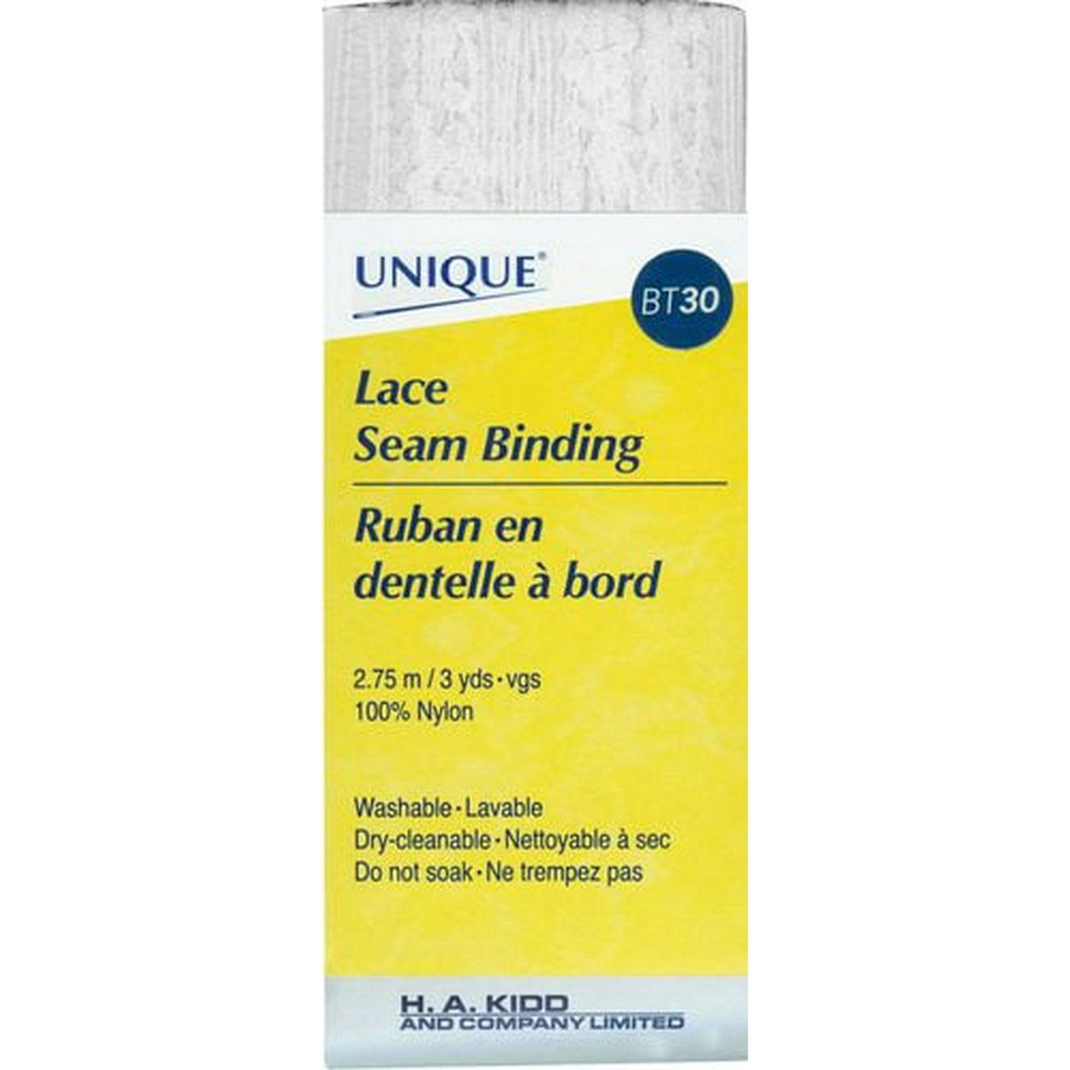 Unique Lace Seam Binding - White*