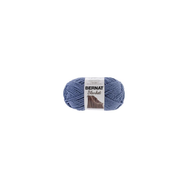 Bernat® Blanket™ #6 Super Bulky Polyester Yarn Country Blue 10.5oz/300g 220 Yards