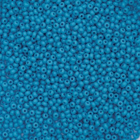 John Bead Czech Glass Seed Beads - Light Blue 10/0 22 g vial
