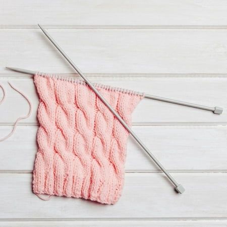 H. A. Kidd 14 (35.56 cm) Single Point Aluminum Knitting Needle size 7 (4.5 mm)