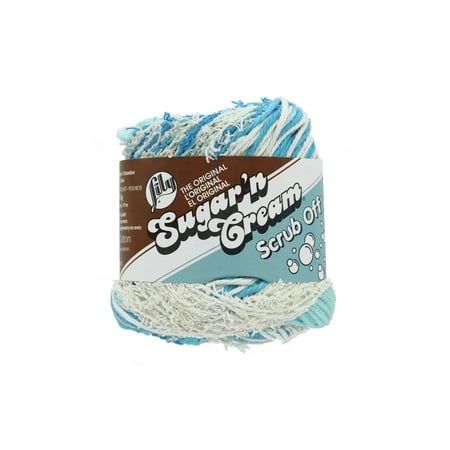 Lily Sugar n Cream Yarn - Scrub Off-Spring Blue