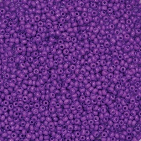 John Bead Czech Glass Seed Beads - Violet 10/0 22 g vial