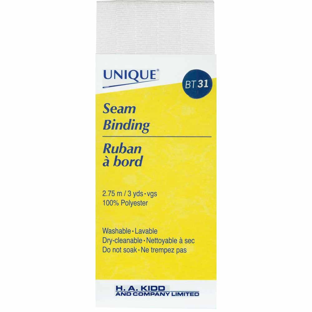 Unique Seam Binding - White*