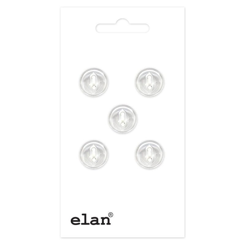 Elan 3/8" 2 Hole Buttons - White *
